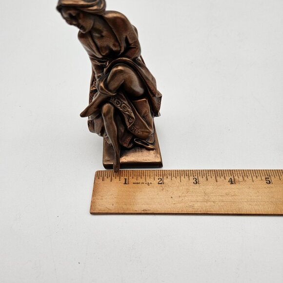 Vintage 1978 Giovanni Schoeman Cold Cast Bronze Sculpture Quessa - Picture 9 of 11